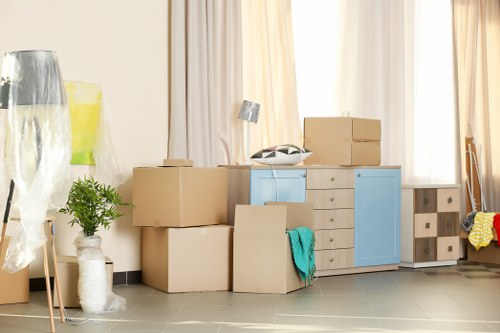 Removal van ready for a local move in Crystal Palace