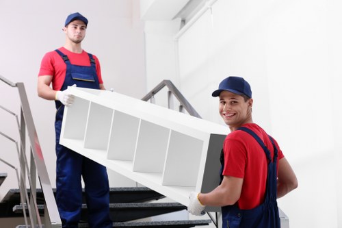 Removal van loaded with household items for a booked move