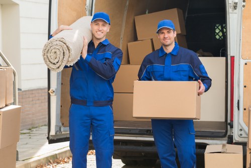 Man and van loading items for a local move in Crystal Palace