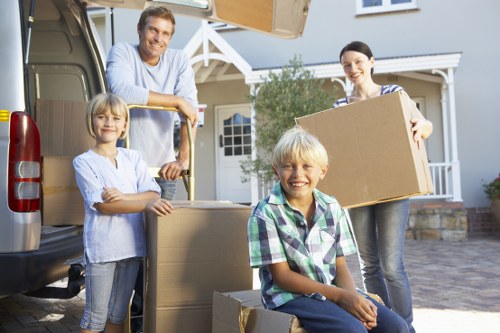Careful loading of household furniture during a short notice move