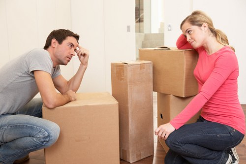 Packed removal van prepared for a safe transport journey