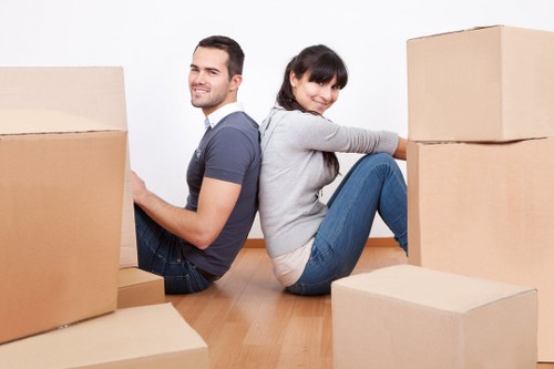 Careful loading of sofas and bulky furniture in Crystal Palace