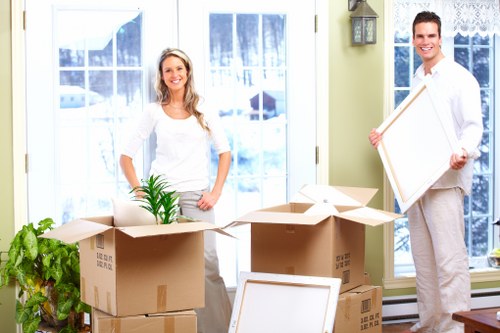 Crystal Palace office removals with equipment, boxes, and furniture