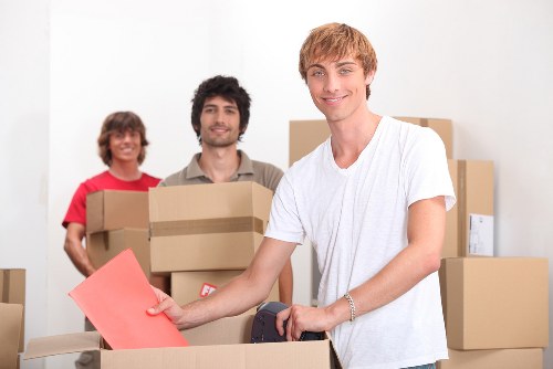 Moving team handling payment and service charges for relocation