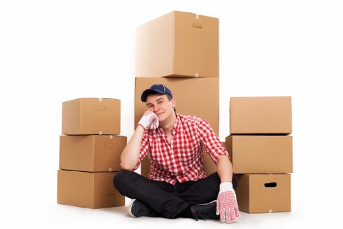 Removal van loaded for a local move near Crystal Palace